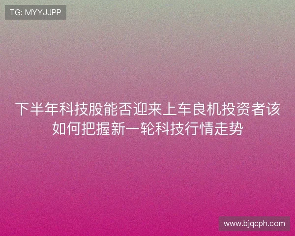下半年科技股能否迎来上车良机投资者该如何把握新一轮科技行情走势